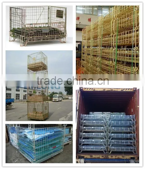 Weld fold storage galvanized zinc wire basket
