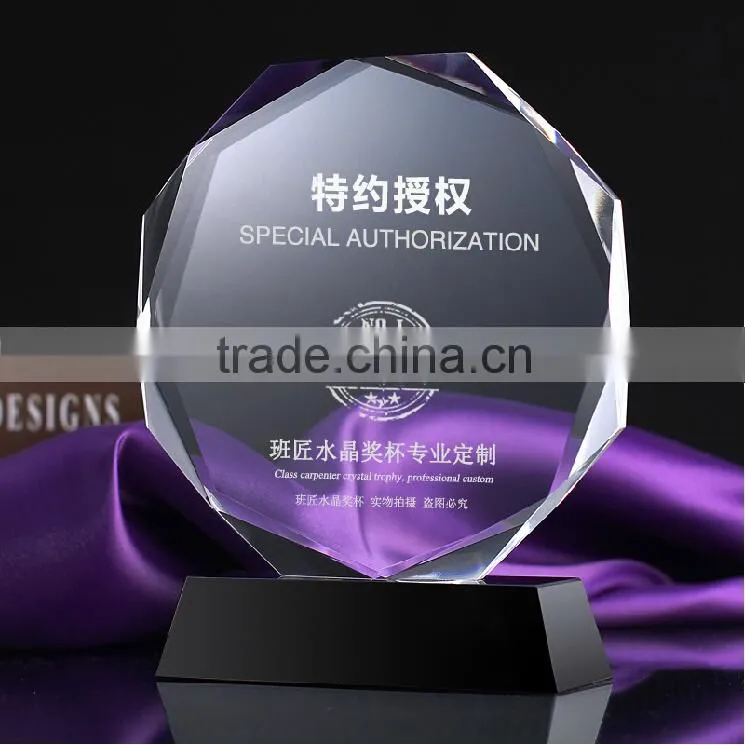 glass trophy crystal award for Souvenir Gifts star model