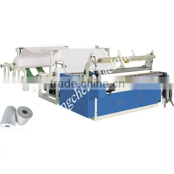 Paper Manchinery 1880mm Tissue Toilet Paper Rewinding Machine with Embossing And Perforating