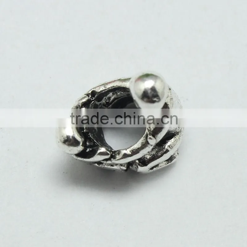 Lead Free Nickle Free Zinc Alloy Pdora Wrestling Theme Jewelry Hole Beads for Bracelets and Necklaces
