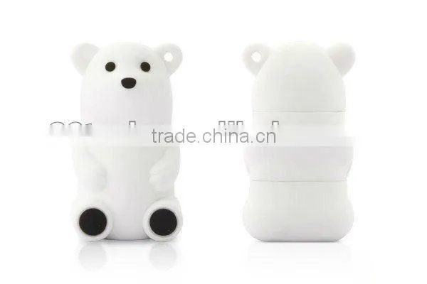Popular Animal USB Pen Drive 2.0 White Polar Bear USB/1gb/2gb/4gb/8gb/16gb/32gb