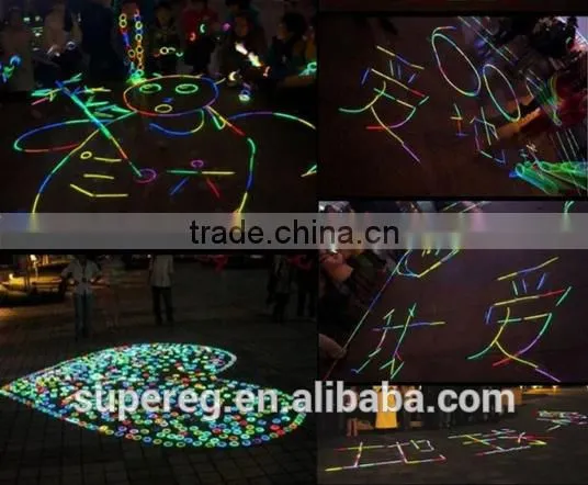 Halloween Pumpkin/Skull LED Light Stick Flash Glow PVC Fluorescence Sticks with Shaking Spring Party Decoration