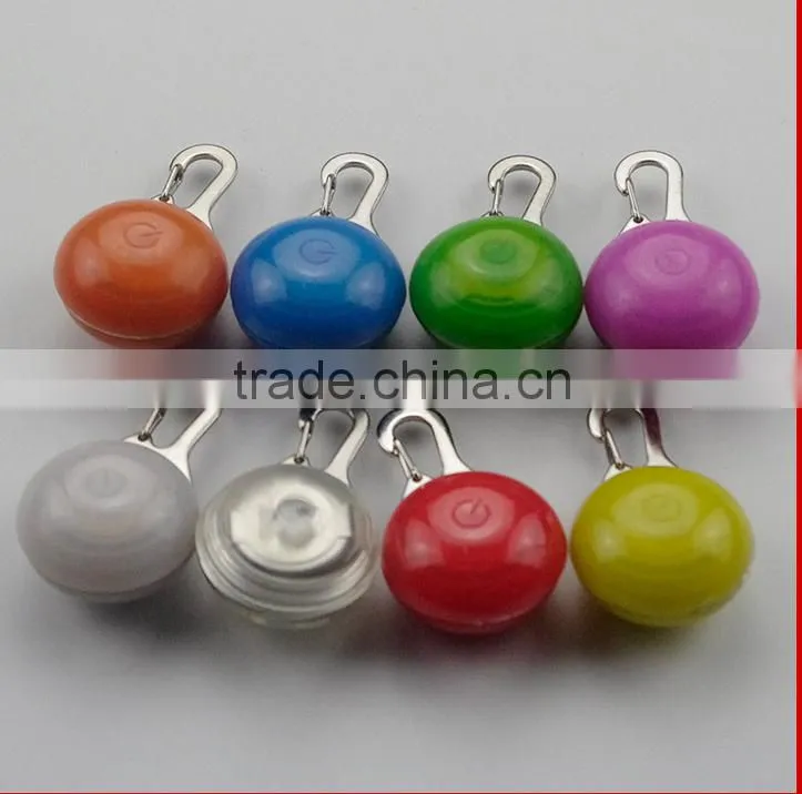 2016 LED Nylon Pet Dog Cat Collar Dog Flashing Clip On Collar Led Light Charm Id Tag Flash Or Glow Modes
