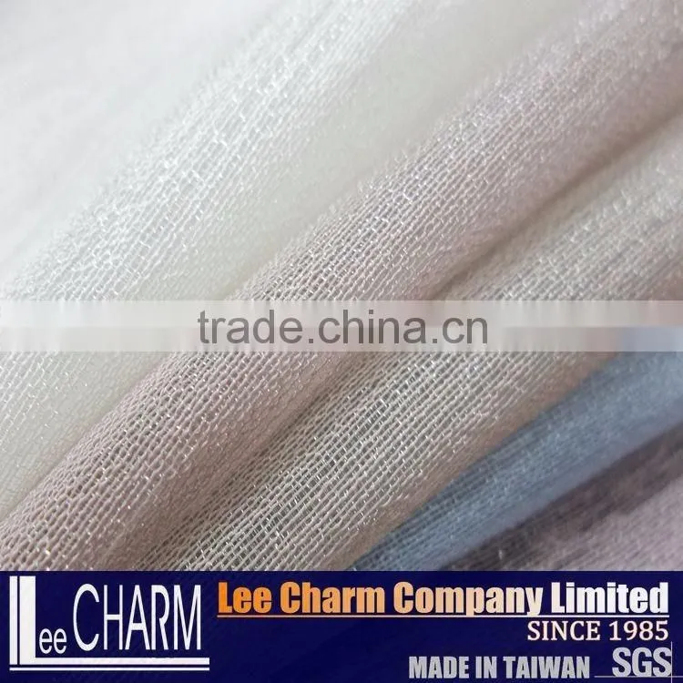 Polyester Nylon Slub Organza Tulle Fabric