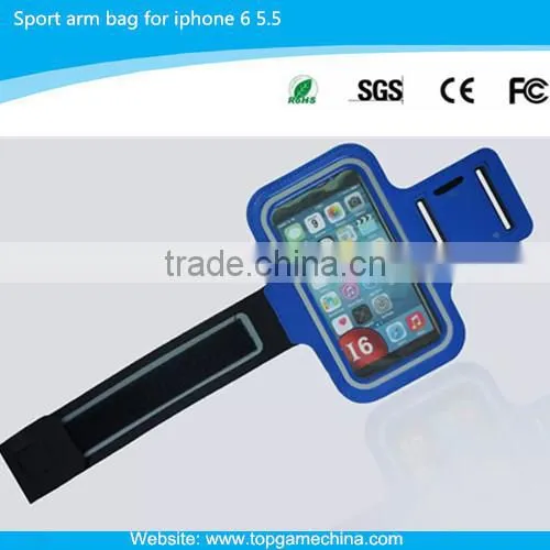 Sports mobile phone arm pouch for iPhone 6 Plus