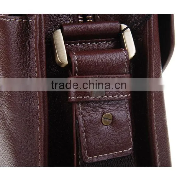 Men's Genuine Leather tote shoulder laptop bag company