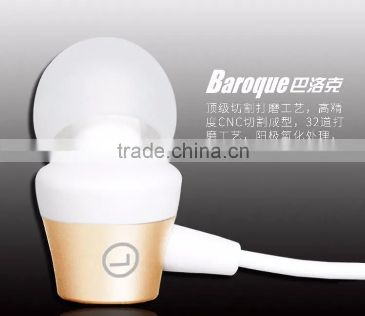 Golf Baroque Series 120CM In-ear HD Stereo Earphone For iPhone SE Audio 3.5mm Control Headphone For Samsung/Huawei TB-0380