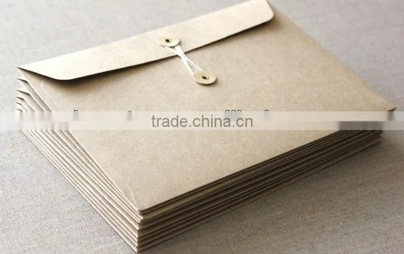 Button string envelope