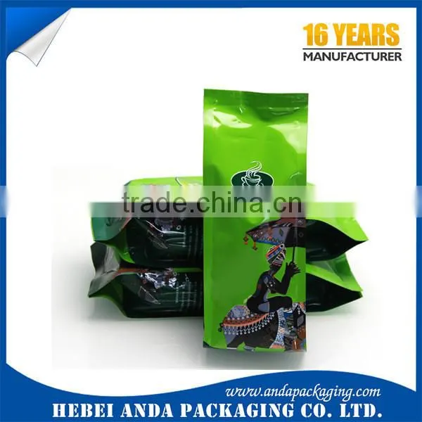 Custom Printing Coffee Sachet packing film roll /Matte coffee bag with valve