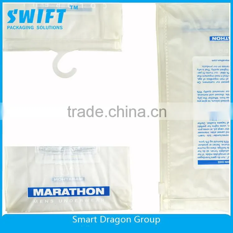 Factory Price Poly Bags For Garments/clear Plastic Zipper Garment Bag