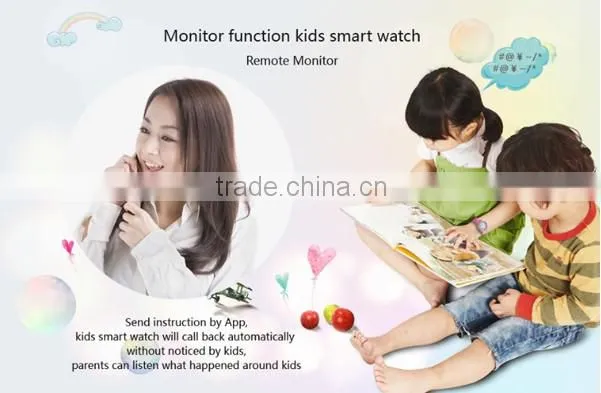 Kids Children Remote Monitor GPS Tracker Smart Wrist Watch with SIM GPS WIFI Positioning / SOS Surveillance / Children Safe Secu