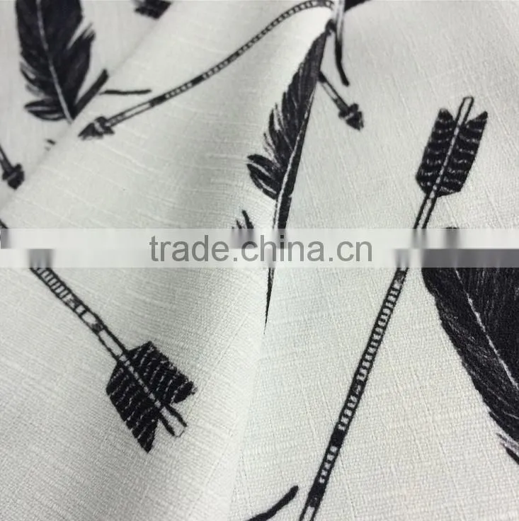 Polyester printed fabrics for woman shirt