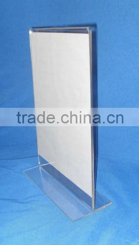A5 Triangle Acrylic menu holder for counter display