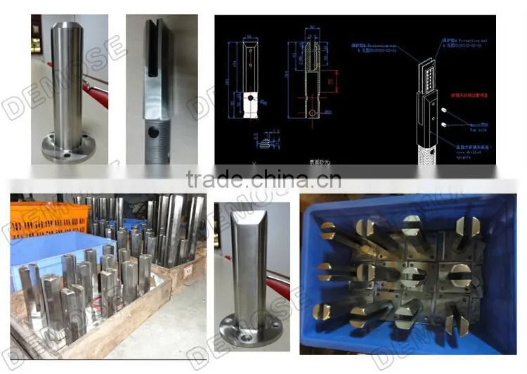 swimming pool hardware/stainless steel swimming pool cover for glass railing