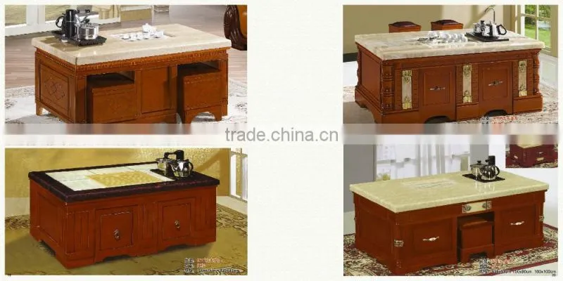 Living room furniture design tea table with marble top