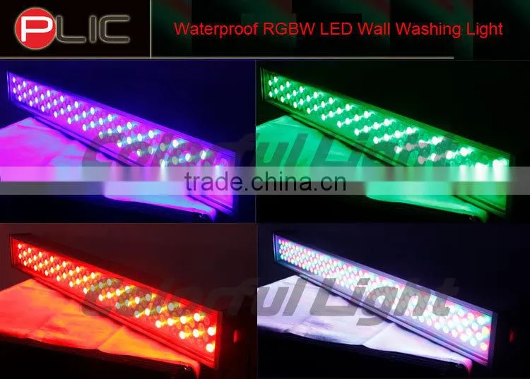 DMX512 RGBW IP65 CE and ROHS 144*1W linear wall washer LED
