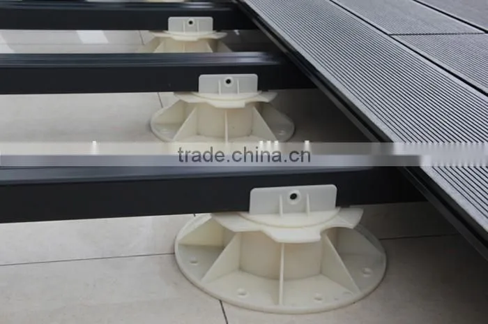 adjustable plastic deck support raised access floor pedestal