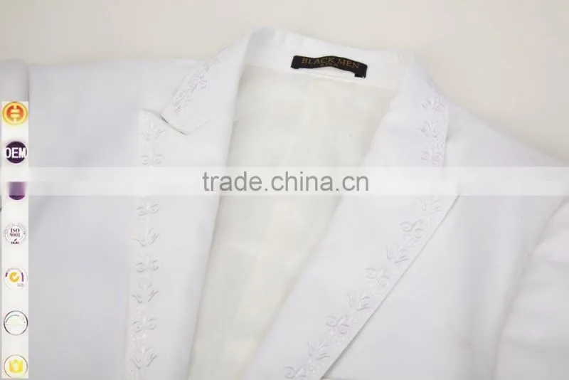 2016 new product Fashion italian style wholesale alibaba oem manufacturer formal dress gem embroidery men wedding suits pictures