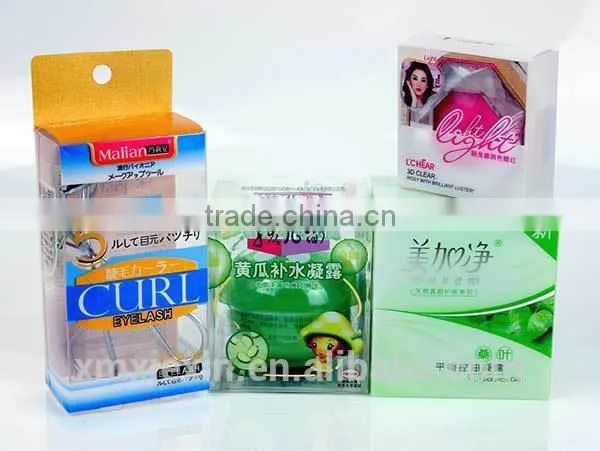 colorful plastic clear pvc cosmetic packaging