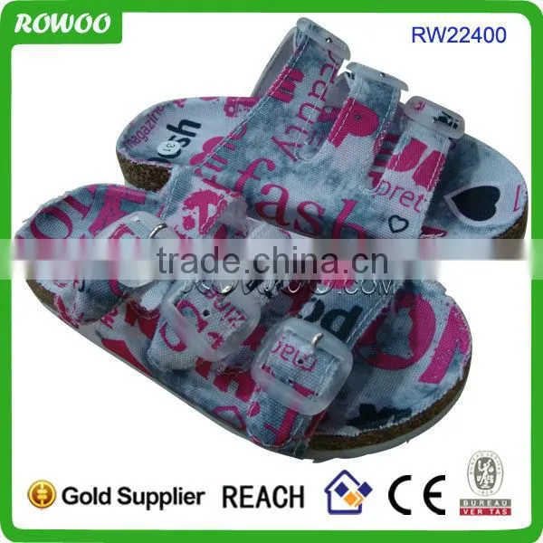 2014 hot selling cork insole cheap slippers for women,personalized slippers for women