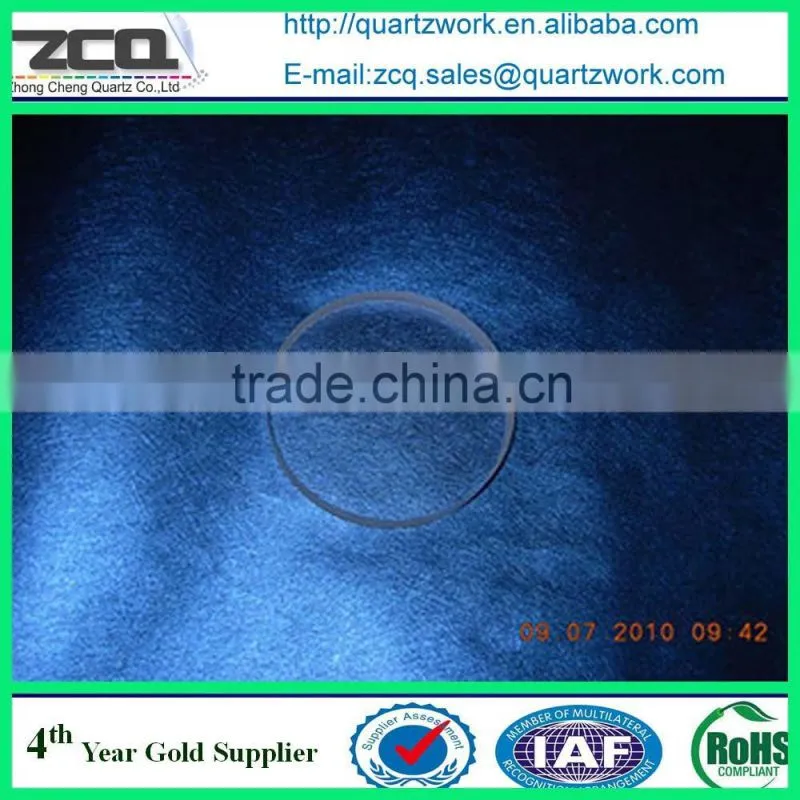 Custom manufacturer of high purity high temperature through UV optical quartz sheet over 280nm92%