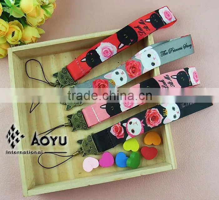 cat shape lanyards as promotion items