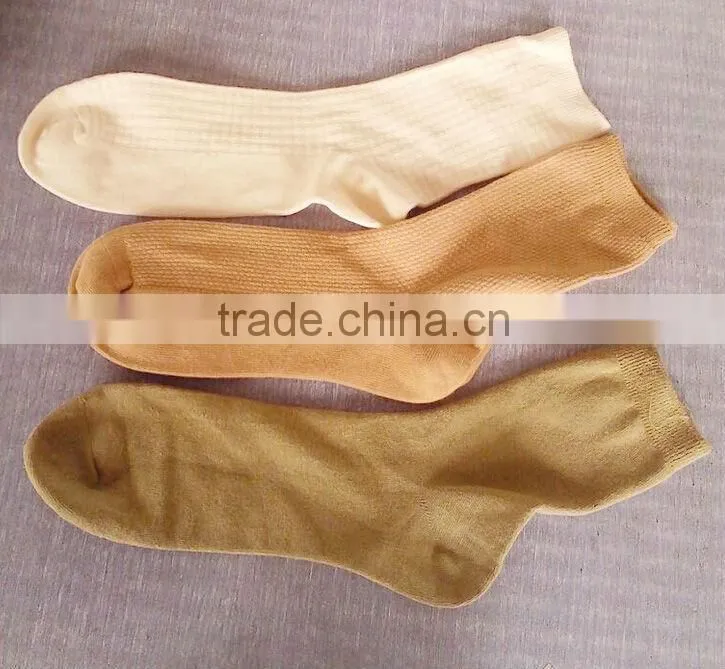 RCS013 Factory direct sale natural 100% organic cotton socks