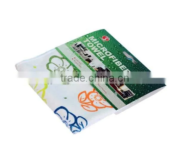 Microfiber printed towel 16''x16''