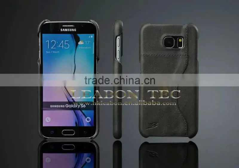 new Real Leather Wallet Stand Case For Galaxy S6