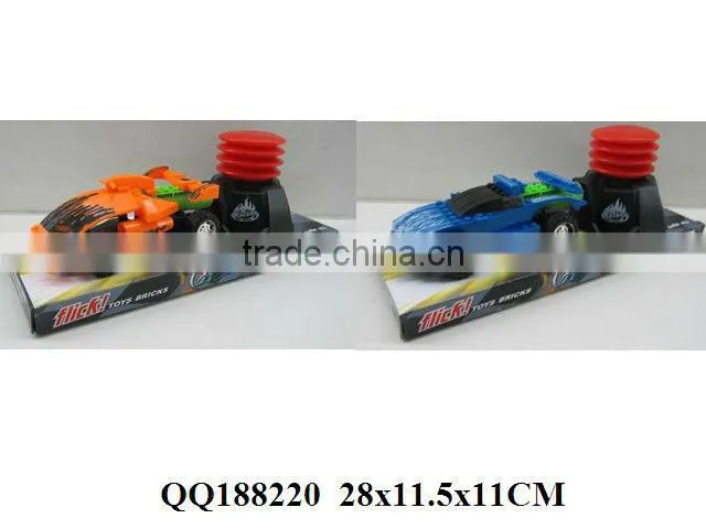 Air pressure racing car, plastic car, racing car toy