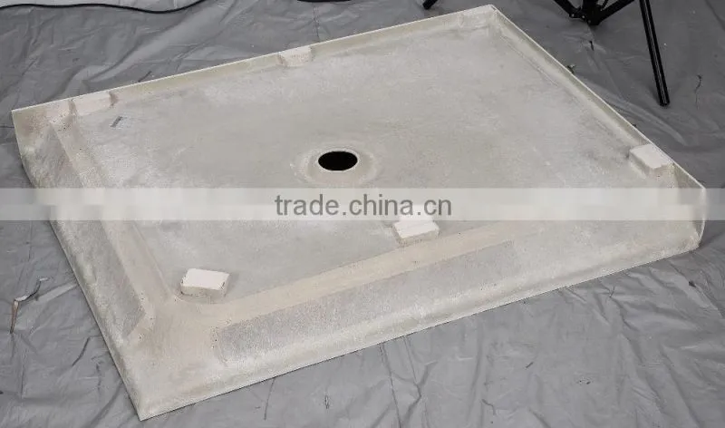 North America market UPC/cUPC certified double threshold shower base, cupc shower base, tile flange base