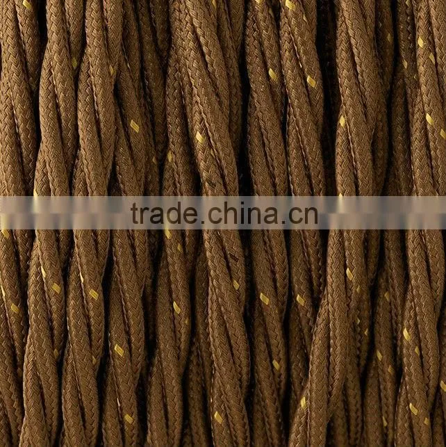 twisted braided electrical cord textile lighting lamp cable