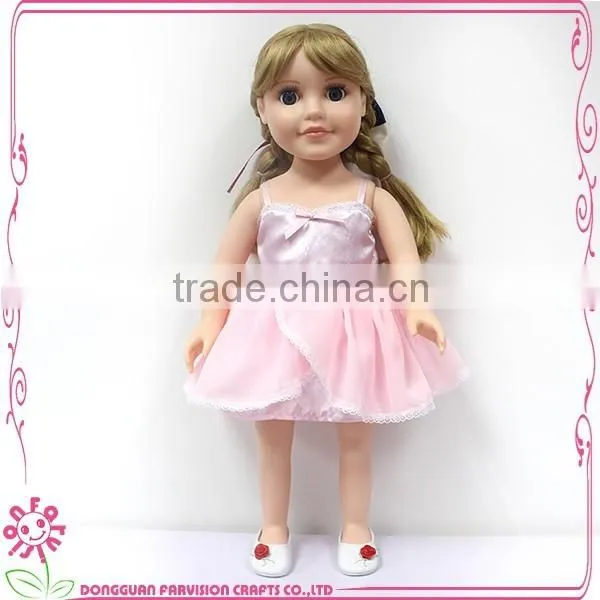 CUTE doll Farvision Girl gift 18 inch stuffed dolls for curly hair