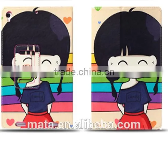 Wholesale Painting Cartoon Leather Cover Case For Ipad