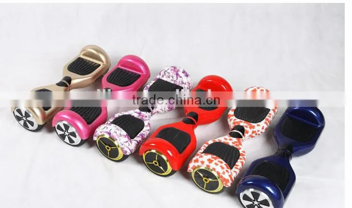 within led light cheapest two wheel smart balance electronic scooter,170mm tire size, 120kg load,350w