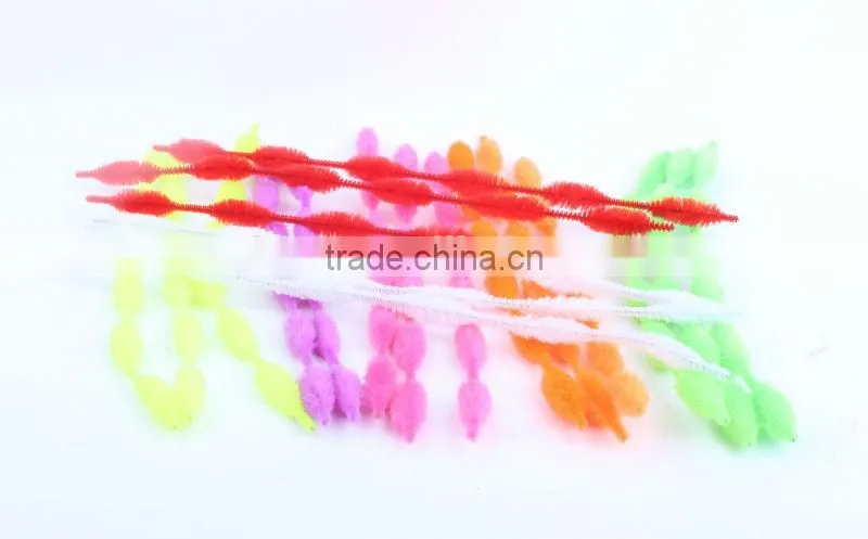 China factory supply DIY crafts 1.2*30cm bump pipe cleaners toys for kids or wedding decoration