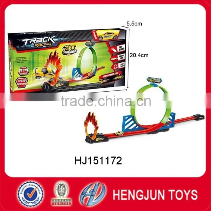 2016 hot wheels stunt track challenge plastic racing car pullback orbit car toy