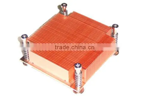 775 Passive CPU Cooling fan/heatsink skiving, copper, processor 87 x 83 x 23