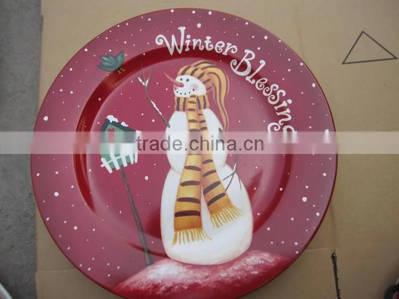 Colorful decal ceramic plate,bulk porcelain plate,serving dishes