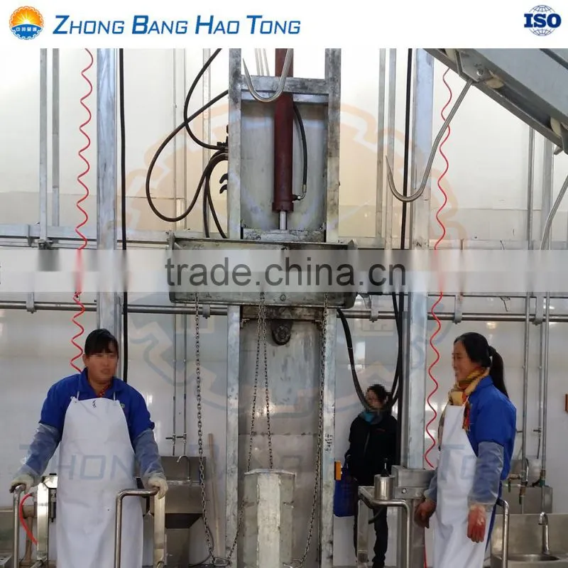 Pneumatic Cattle Reverse Ritual Killing Box for cattle slaughtering machine line