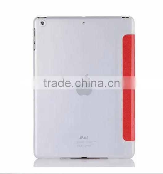 Pu leather three folder Transformers case for tablet For ipad air case D0107