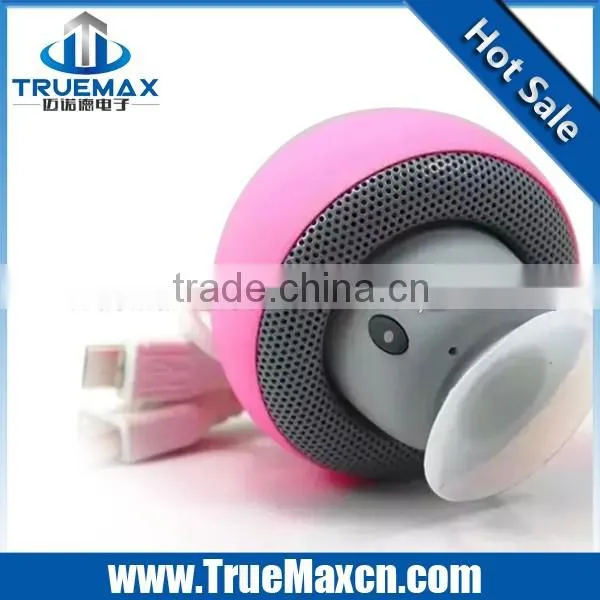 2016 Top Selling Fashion Gift Mini Portable Mushrooms Sucker Speakers Waterproof Wireless Bluetooth Speaker For Cellphone