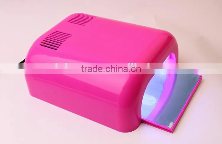 2015 model 613 popular rose color 36w nail uv lamp
