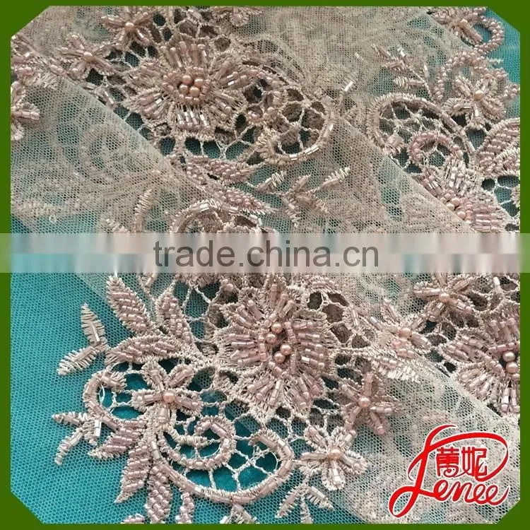Wholesale Best Price Hand Soft guipure Embroidery Fabric For Dress