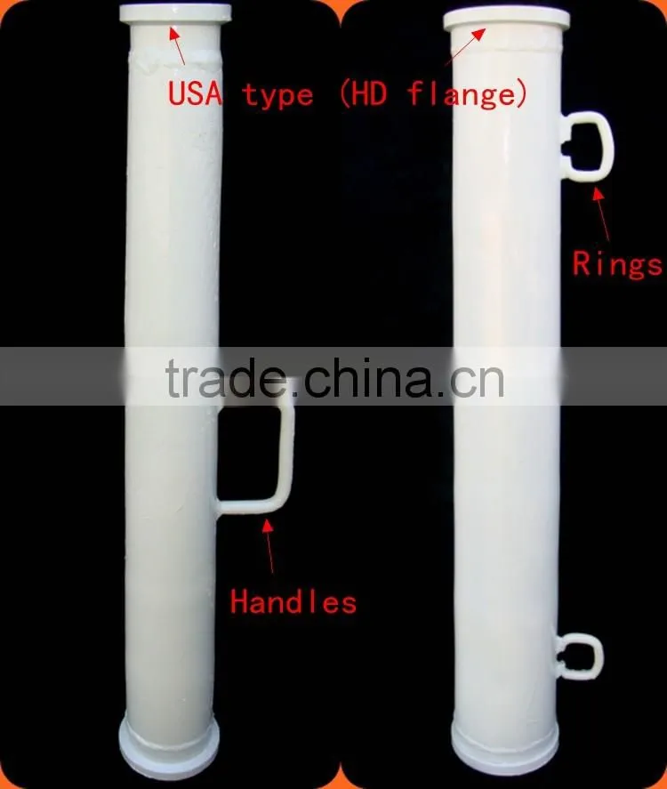 Concrete pump reducing pipe
