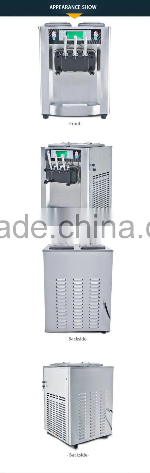 Stainless Steel Table Top Cheap Commercial Ice Cream Machine For Sale