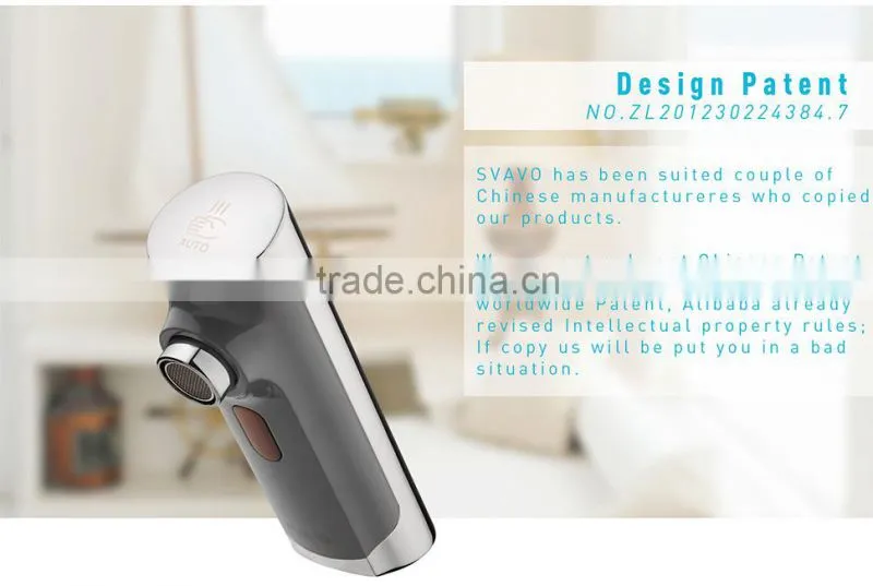 Hot sale! AA battery hotel water faucet, Refined pure alloy faucet V-AF5011