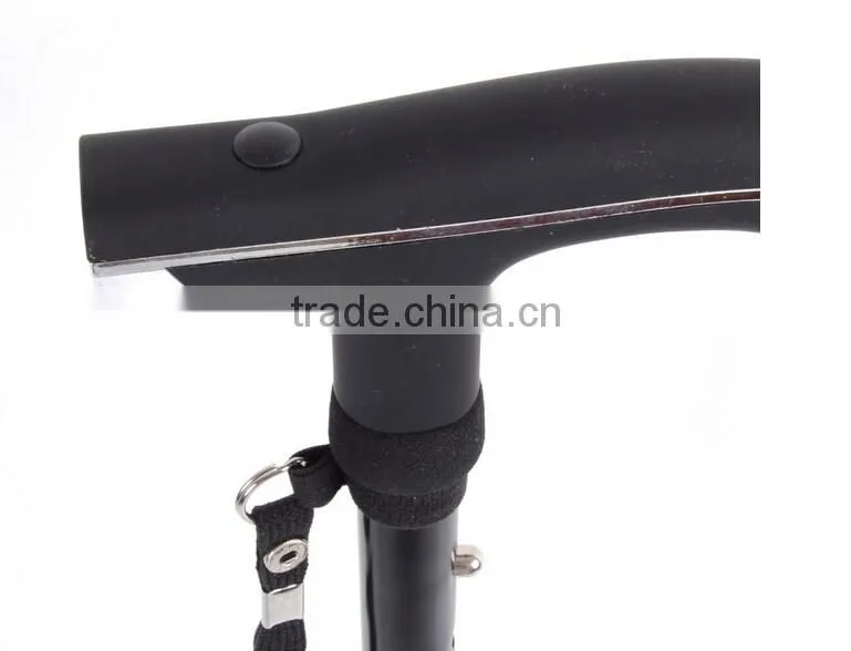 A-OK Folding Elderly Walking Stick and LED Light