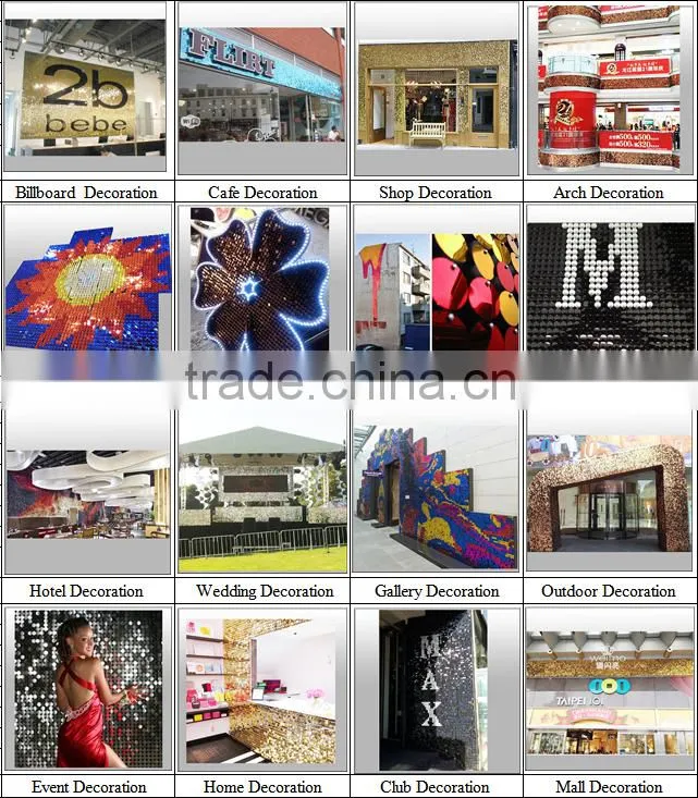 2016 New Patent Design Feature Shimmer Sign Wall Panel Exterior