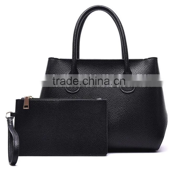 China wholesale PU handbags lady tote bags set women bags set